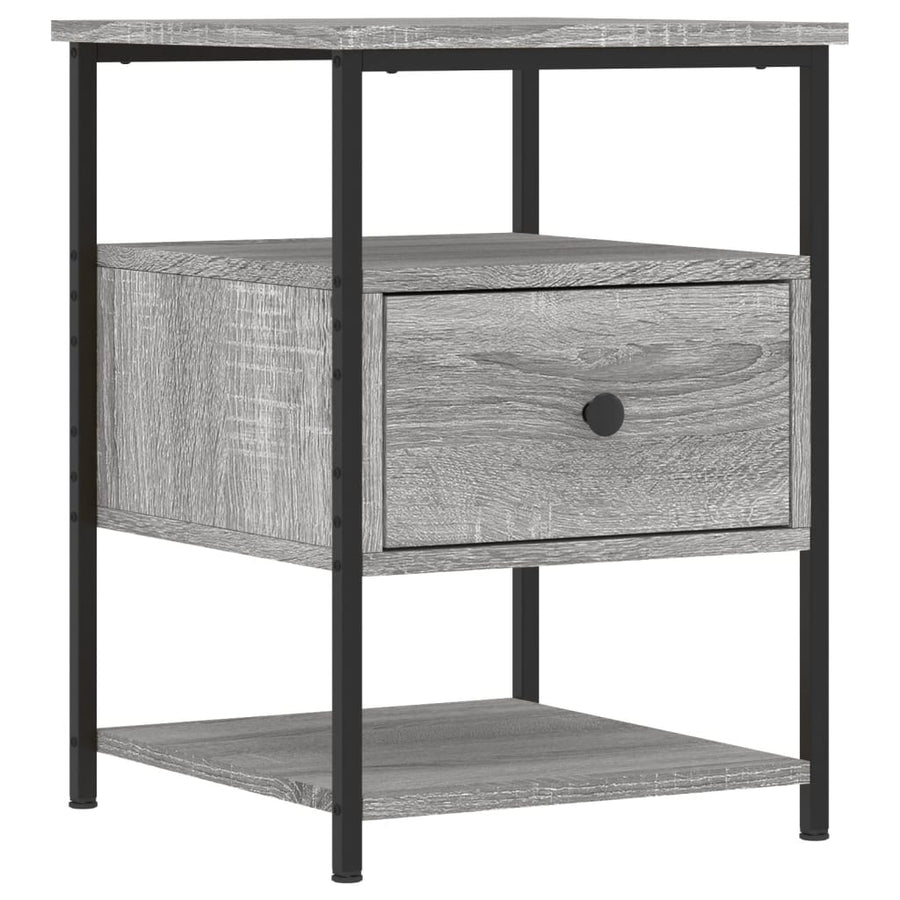 Nachtkastjes 2 St 40X42X56 Cm Bewerkt Hout Grijs Sonoma Eiken