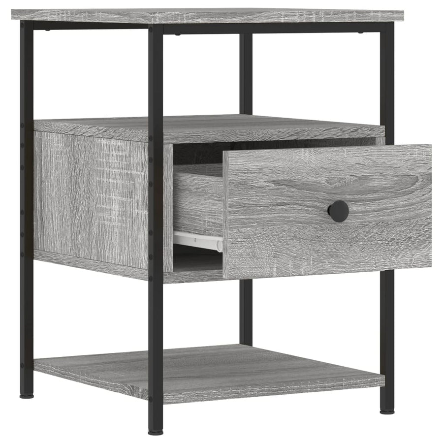 Nachtkastjes 2 St 40X42X56 Cm Bewerkt Hout Grijs Sonoma Eiken
