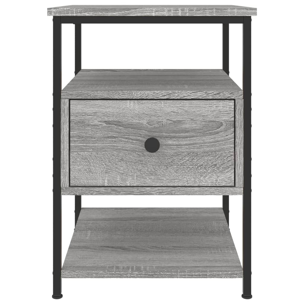 Nachtkastjes 2 St 40X42X56 Cm Bewerkt Hout Grijs Sonoma Eiken
