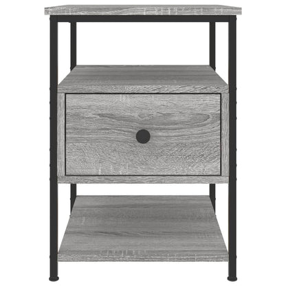 Nachtkastjes 2 St 40X42X56 Cm Bewerkt Hout Grijs Sonoma Eiken