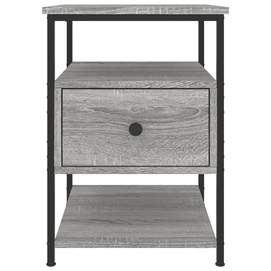 Nachtkastjes 2 St 40X42X56 Cm Bewerkt Hout Grijs Sonoma Eiken