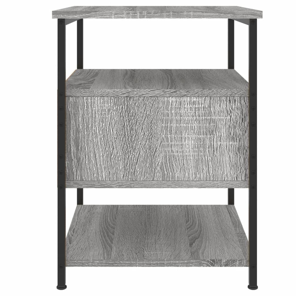 Nachtkastjes 2 St 40X42X56 Cm Bewerkt Hout Grijs Sonoma Eiken