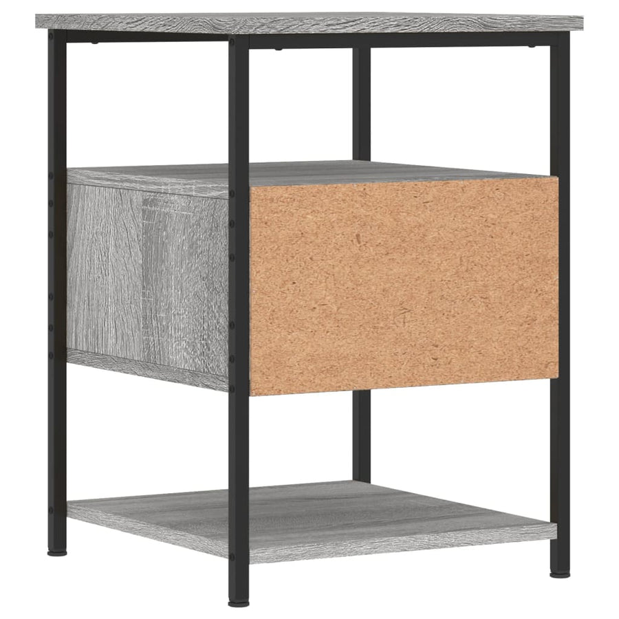 Nachtkastjes 2 St 40X42X56 Cm Bewerkt Hout Grijs Sonoma Eiken