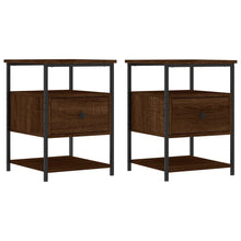 Nachtkastjes 2 St 40X42X56 Cm Bewerkt Hout Bruin Eikenkleur