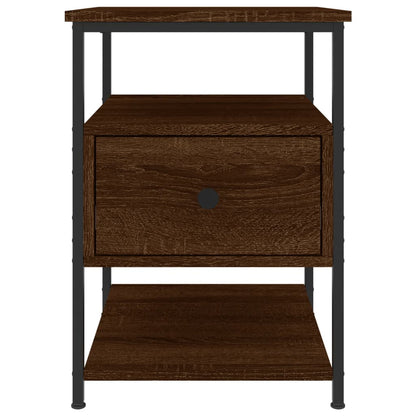 Nachtkastjes 2 St 40X42X56 Cm Bewerkt Hout Bruin Eikenkleur