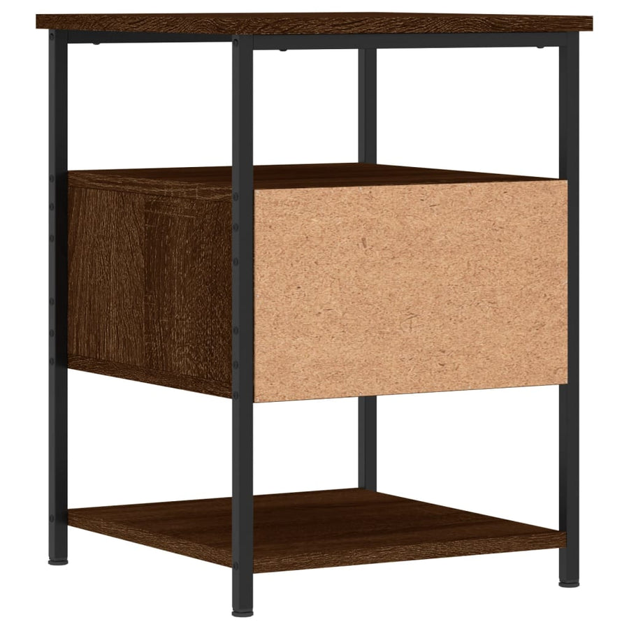 Nachtkastjes 2 St 40X42X56 Cm Bewerkt Hout Bruin Eikenkleur