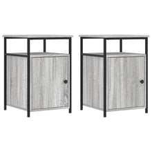 Nachtkastjes 2 St 40X42X60 Cm Bewerkt Hout Grijs Sonoma Eiken