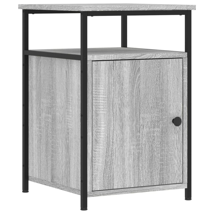 Nachtkastjes 2 St 40X42X60 Cm Bewerkt Hout Grijs Sonoma Eiken