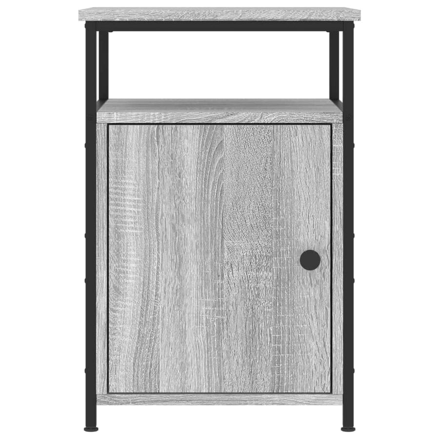 Nachtkastjes 2 St 40X42X60 Cm Bewerkt Hout Grijs Sonoma Eiken