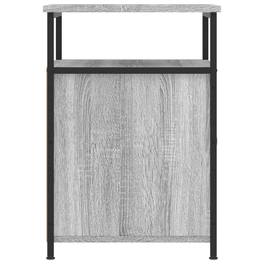 Nachtkastjes 2 St 40X42X60 Cm Bewerkt Hout Grijs Sonoma Eiken
