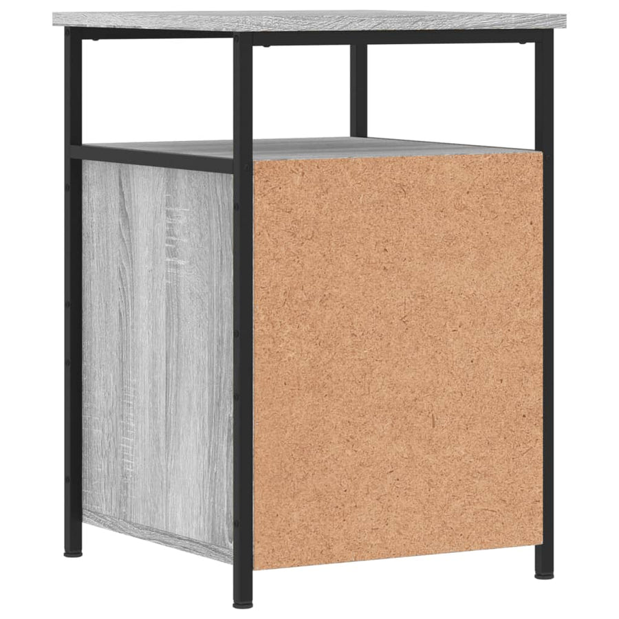 Nachtkastjes 2 St 40X42X60 Cm Bewerkt Hout Grijs Sonoma Eiken