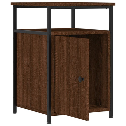 Nachtkastjes 2 St 40X42X60 Cm Bewerkt Hout Bruin Eikenkleur