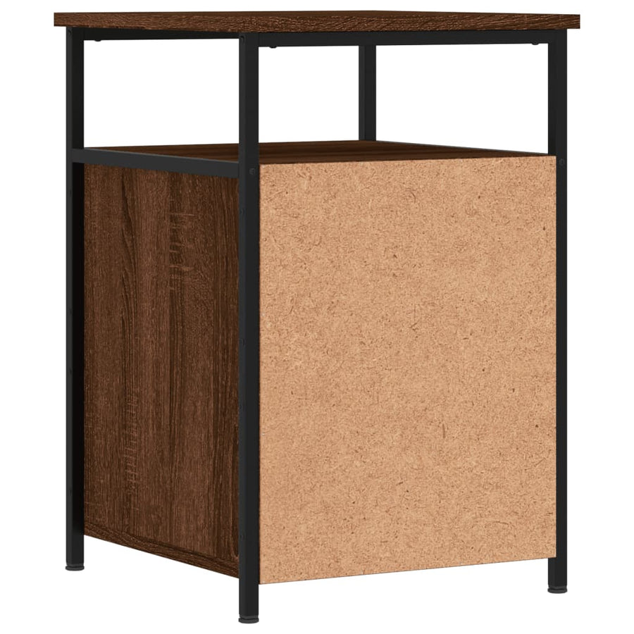 Nachtkastjes 2 St 40X42X60 Cm Bewerkt Hout Bruin Eikenkleur