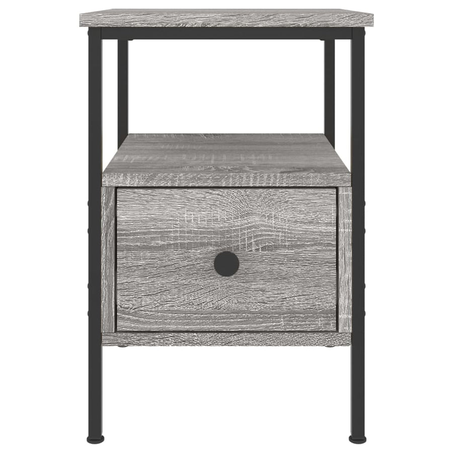 Nachtkastjes 2 st 34x36x50 cm bewerkt hout grijs sonoma eiken 2 Grijs sonoma