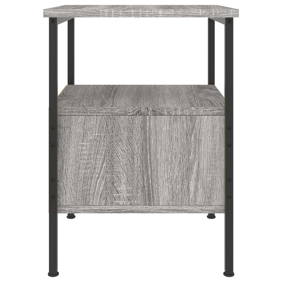 Nachtkastjes 2 st 34x36x50 cm bewerkt hout grijs sonoma eiken 2 Grijs sonoma