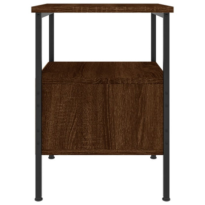 Nachtkastje 34X36X50 Cm Bewerkt Hout Bruin Eikenkleur