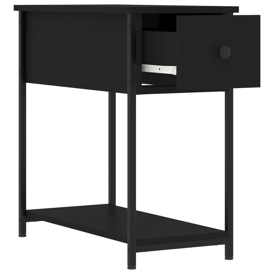 Nachtkastjes 2 St 30X60X60 Cm Bewerkt Hout Zwart