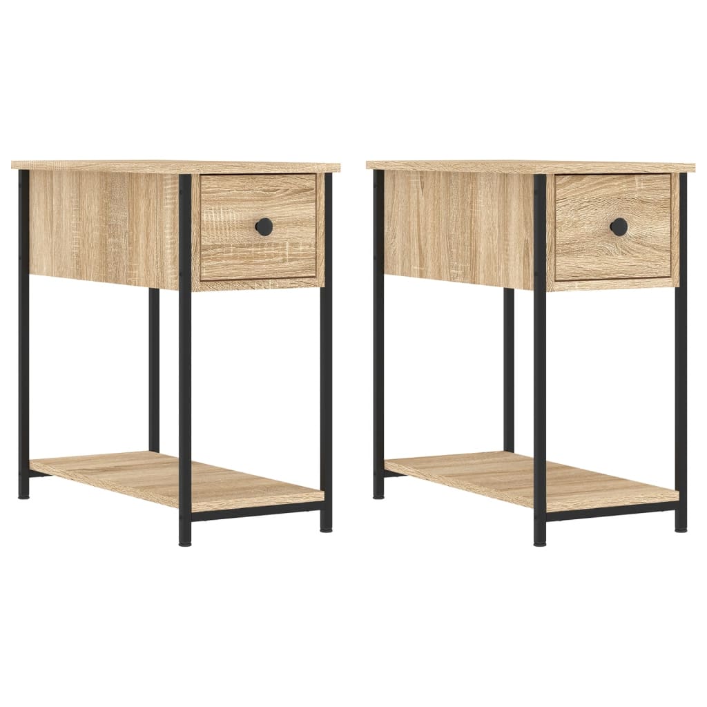 Nachtkastjes 2 St 30X60X60 Cm Bewerkt Hout Sonoma Eikenkleurig