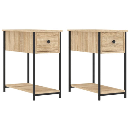 Nachtkastjes 2 St 30X60X60 Cm Bewerkt Hout Sonoma Eikenkleurig