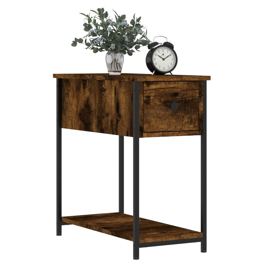 Nachtkastjes 2 St 30X60X60 Cm Bewerkt Hout Gerookt Eikenkleurig