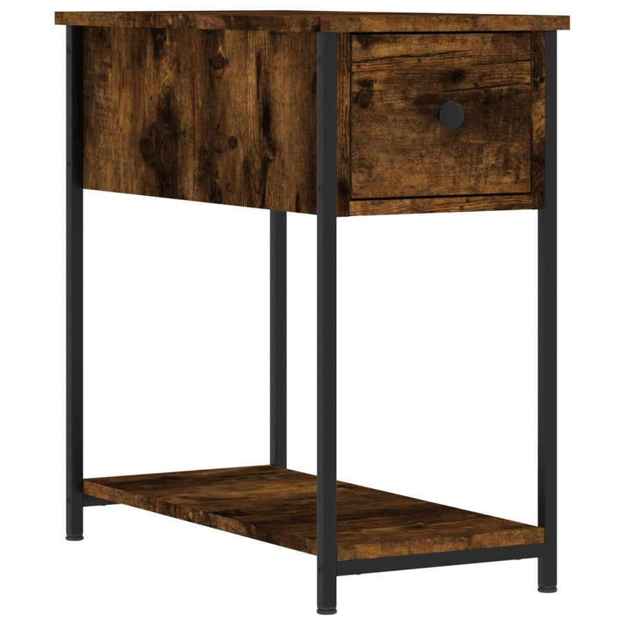 Nachtkastjes 2 St 30X60X60 Cm Bewerkt Hout Gerookt Eikenkleurig