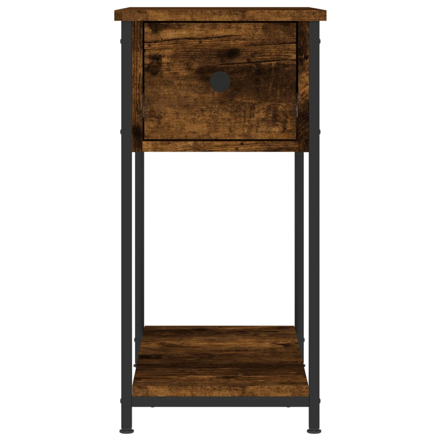 Nachtkastjes 2 St 30X60X60 Cm Bewerkt Hout Gerookt Eikenkleurig