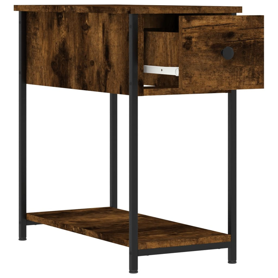 Nachtkastjes 2 St 30X60X60 Cm Bewerkt Hout Gerookt Eikenkleurig