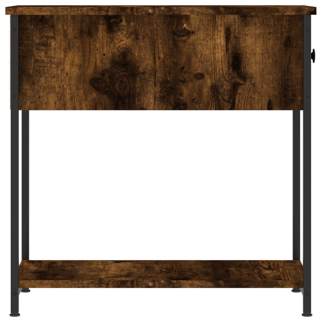 Nachtkastjes 2 St 30X60X60 Cm Bewerkt Hout Gerookt Eikenkleurig