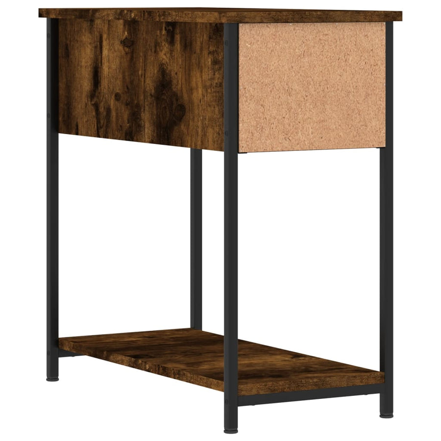Nachtkastjes 2 St 30X60X60 Cm Bewerkt Hout Gerookt Eikenkleurig