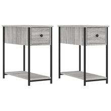 Nachtkastjes 2 St 30X60X60 Cm Bewerkt Hout Grijs Sonoma Eiken
