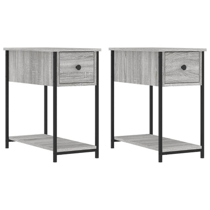 Nachtkastjes 2 St 30X60X60 Cm Bewerkt Hout Grijs Sonoma Eiken