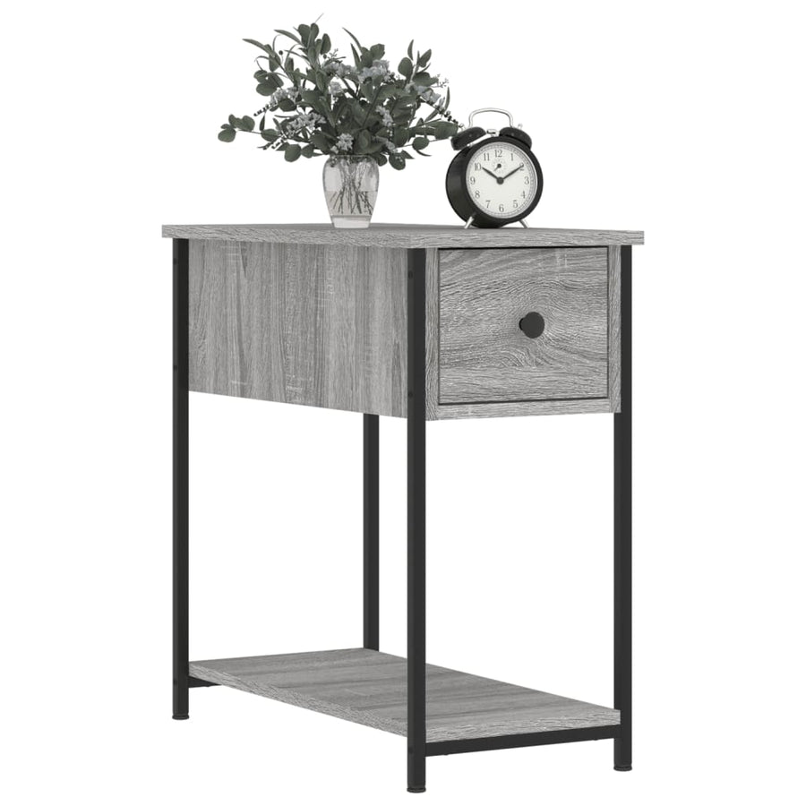 Nachtkastjes 2 St 30X60X60 Cm Bewerkt Hout Grijs Sonoma Eiken
