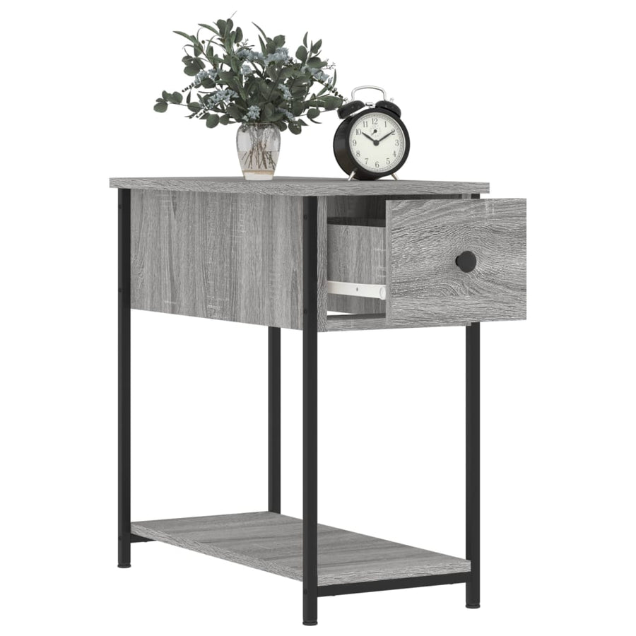 Nachtkastjes 2 St 30X60X60 Cm Bewerkt Hout Grijs Sonoma Eiken