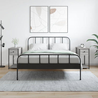 Nachtkastjes 2 St 30X60X60 Cm Bewerkt Hout Grijs Sonoma Eiken