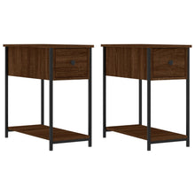 Nachtkastjes 2 St 30X60X60 Cm Bewerkt Hout Bruin Eikenkleur