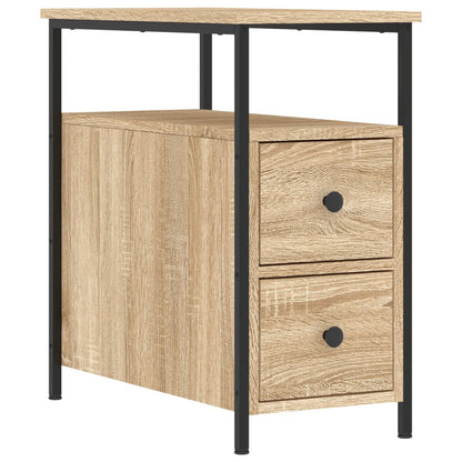 Nachtkastje 30X60X60 Cm Bewerkt Hout Sonoma Eikenkleurig