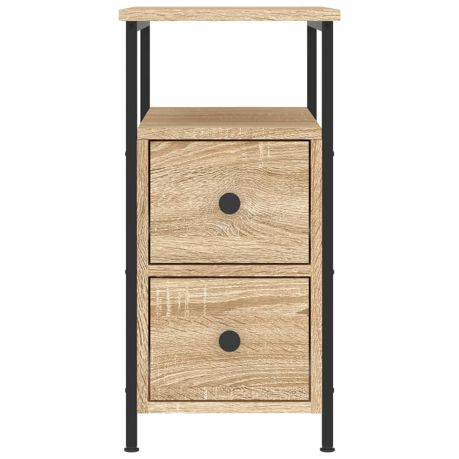 Nachtkastje 30X60X60 Cm Bewerkt Hout Sonoma Eikenkleurig