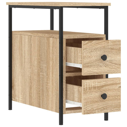 Nachtkastje 30X60X60 Cm Bewerkt Hout Sonoma Eikenkleurig