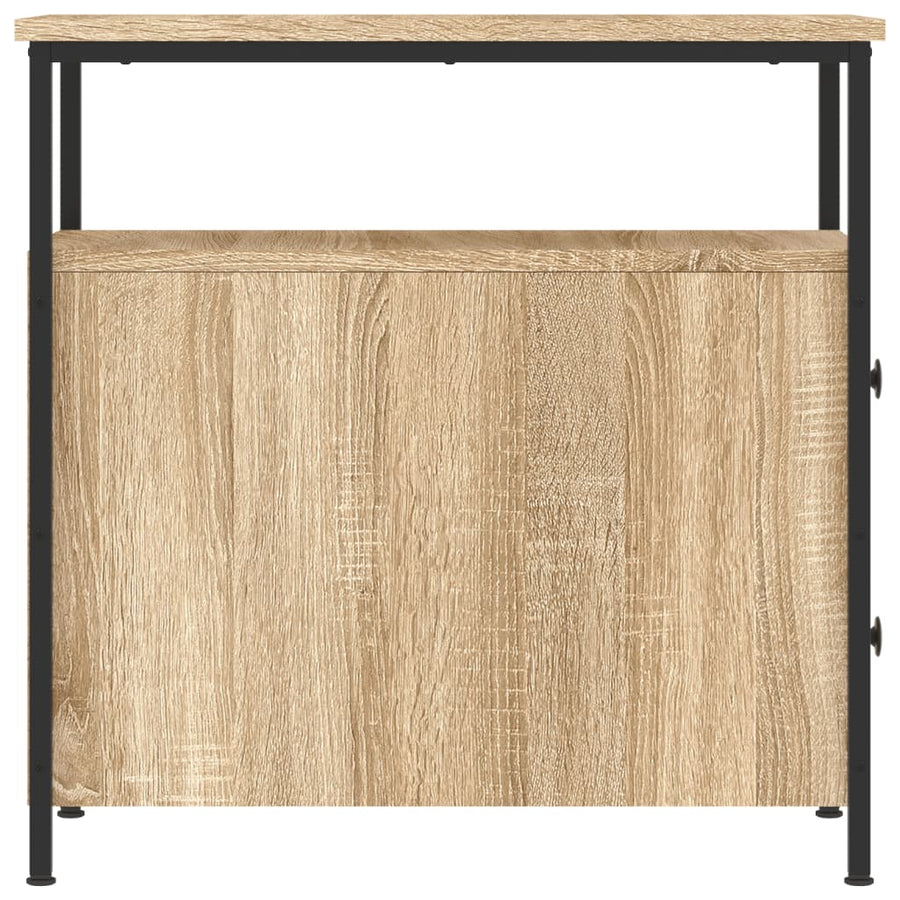 Nachtkastje 30X60X60 Cm Bewerkt Hout Sonoma Eikenkleurig