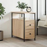 Nachtkastje 30x60x60 cm bewerkt hout sonoma eiken