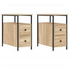 Nachtkastjes 2 St 30X60X60 Cm Bewerkt Hout Sonoma Eikenkleurig