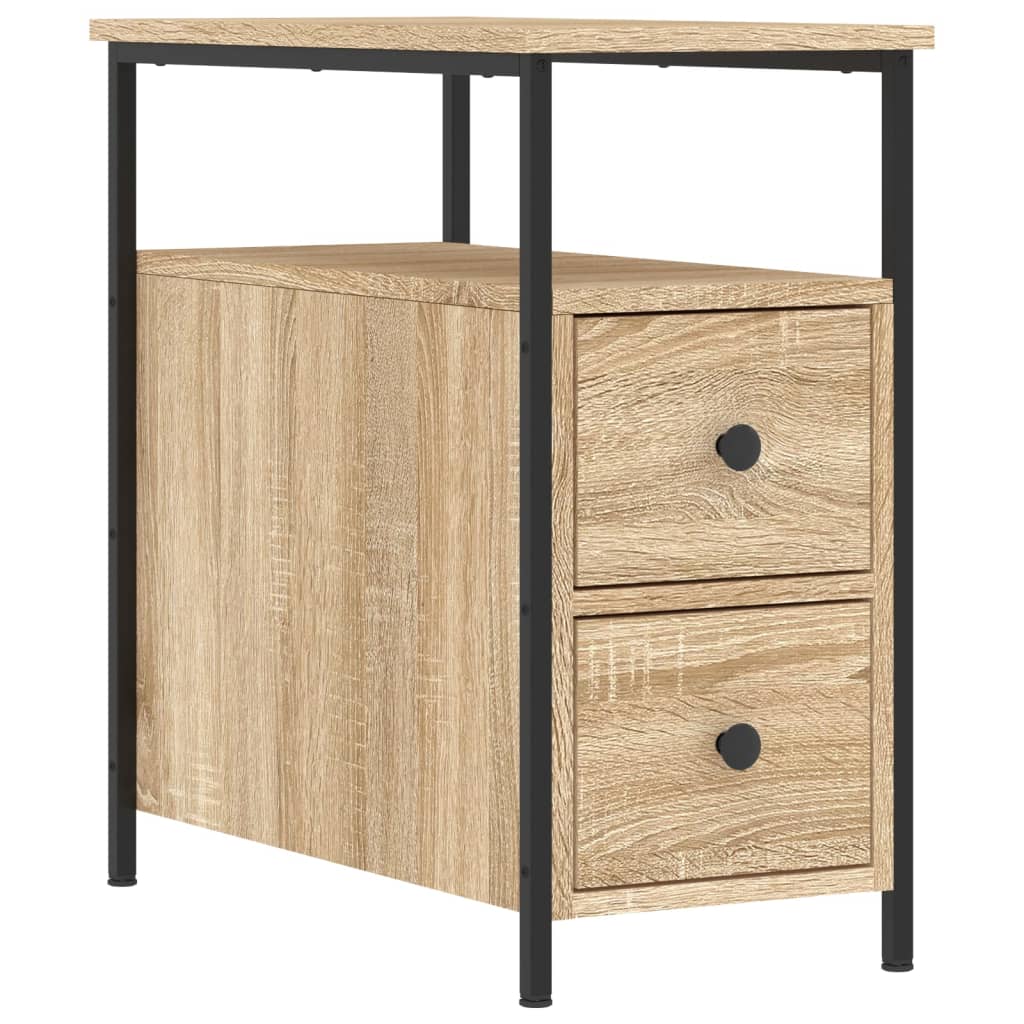 Nachtkastjes 2 St 30X60X60 Cm Bewerkt Hout Sonoma Eikenkleurig