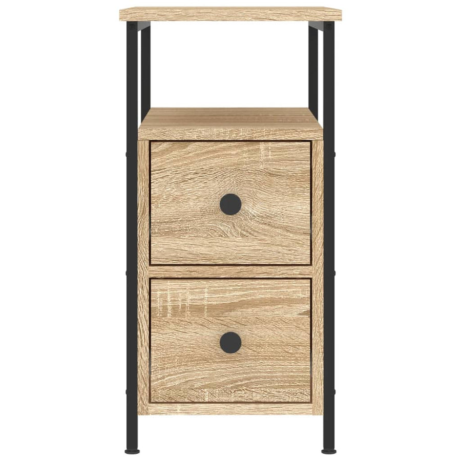 Nachtkastjes 2 St 30X60X60 Cm Bewerkt Hout Sonoma Eikenkleurig