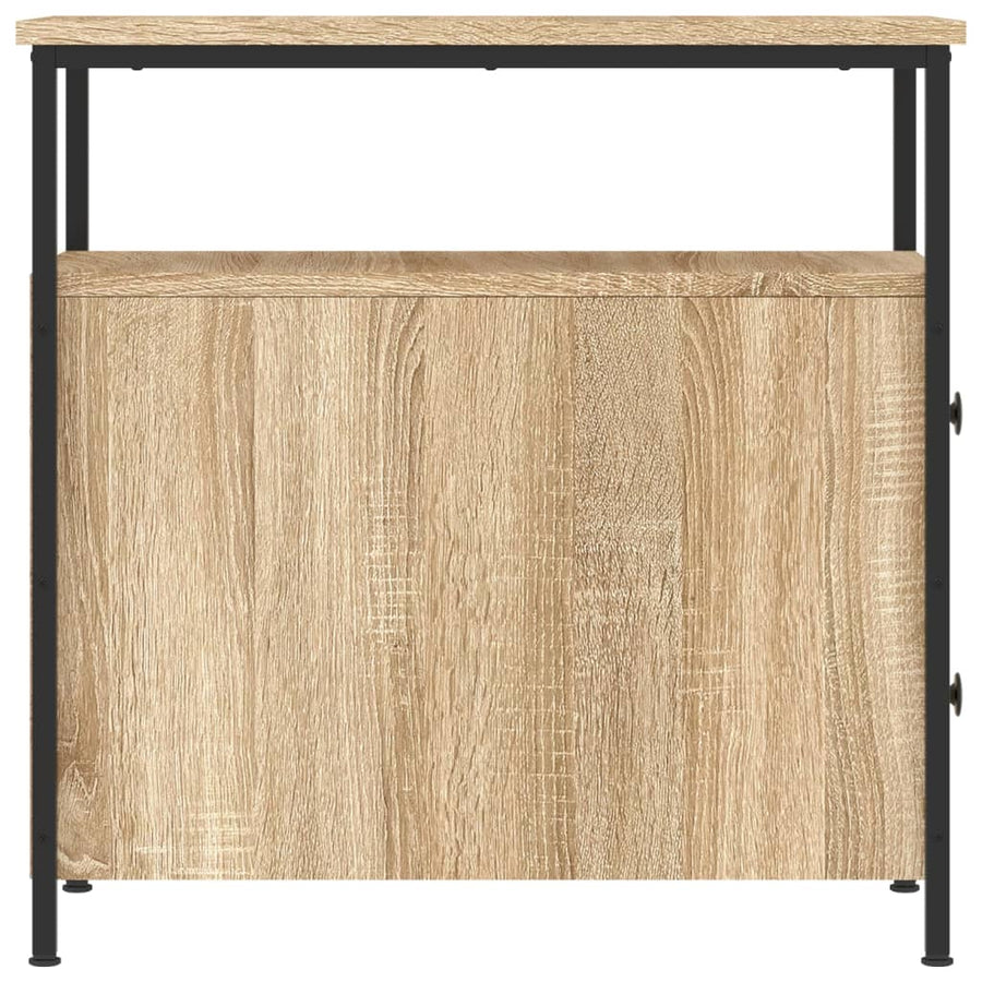Nachtkastjes 2 St 30X60X60 Cm Bewerkt Hout Sonoma Eikenkleurig