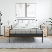 Nachtkastjes 2 st 30x60x60 cm bewerkt hout sonoma eiken