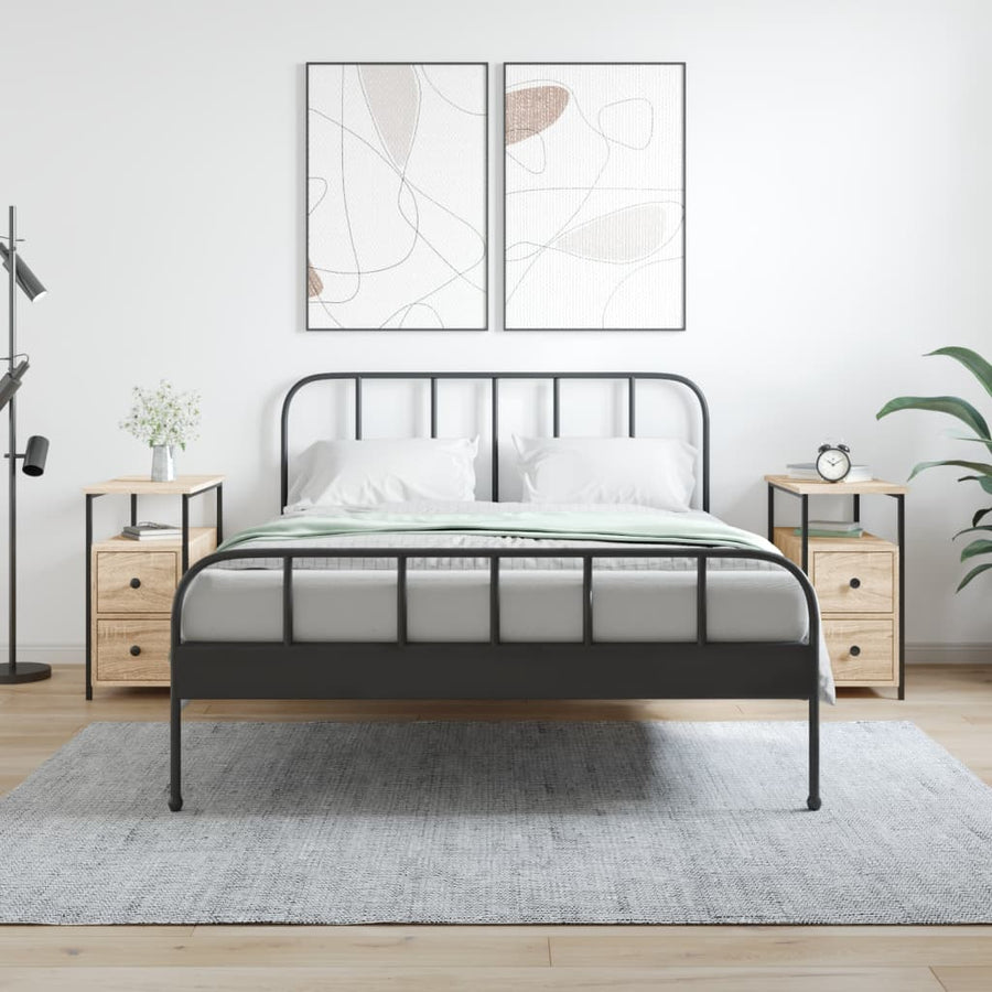 Nachtkastjes 2 St 30X60X60 Cm Bewerkt Hout Sonoma Eikenkleurig