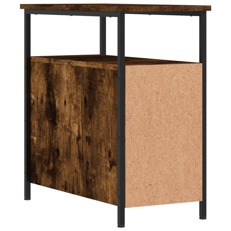 Nachtkastjes 2 St 30X60X60 Cm Bewerkt Hout Gerookt Eikenkleurig