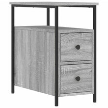 Nachtkastje 30X60X60 Cm Bewerkt Hout Grijs Sonoma Eikenkleurig
