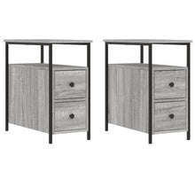 Nachtkastjes 2 St 30X60X60 Cm Bewerkt Hout Grijs Sonoma Eiken