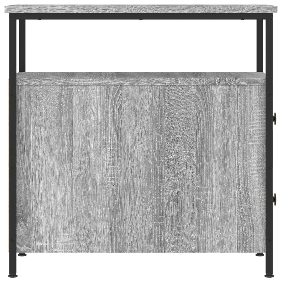 Nachtkastjes 2 St 30X60X60 Cm Bewerkt Hout Grijs Sonoma Eiken